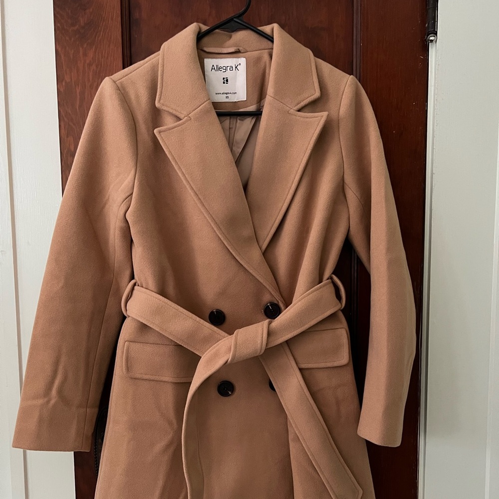 Allegra K wool-look coat